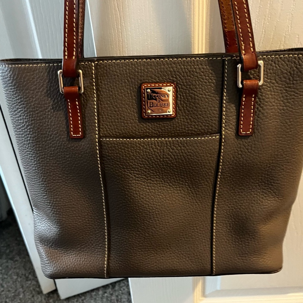 Dooney & Bourke Lexington Pebbled Gray Tote Bag